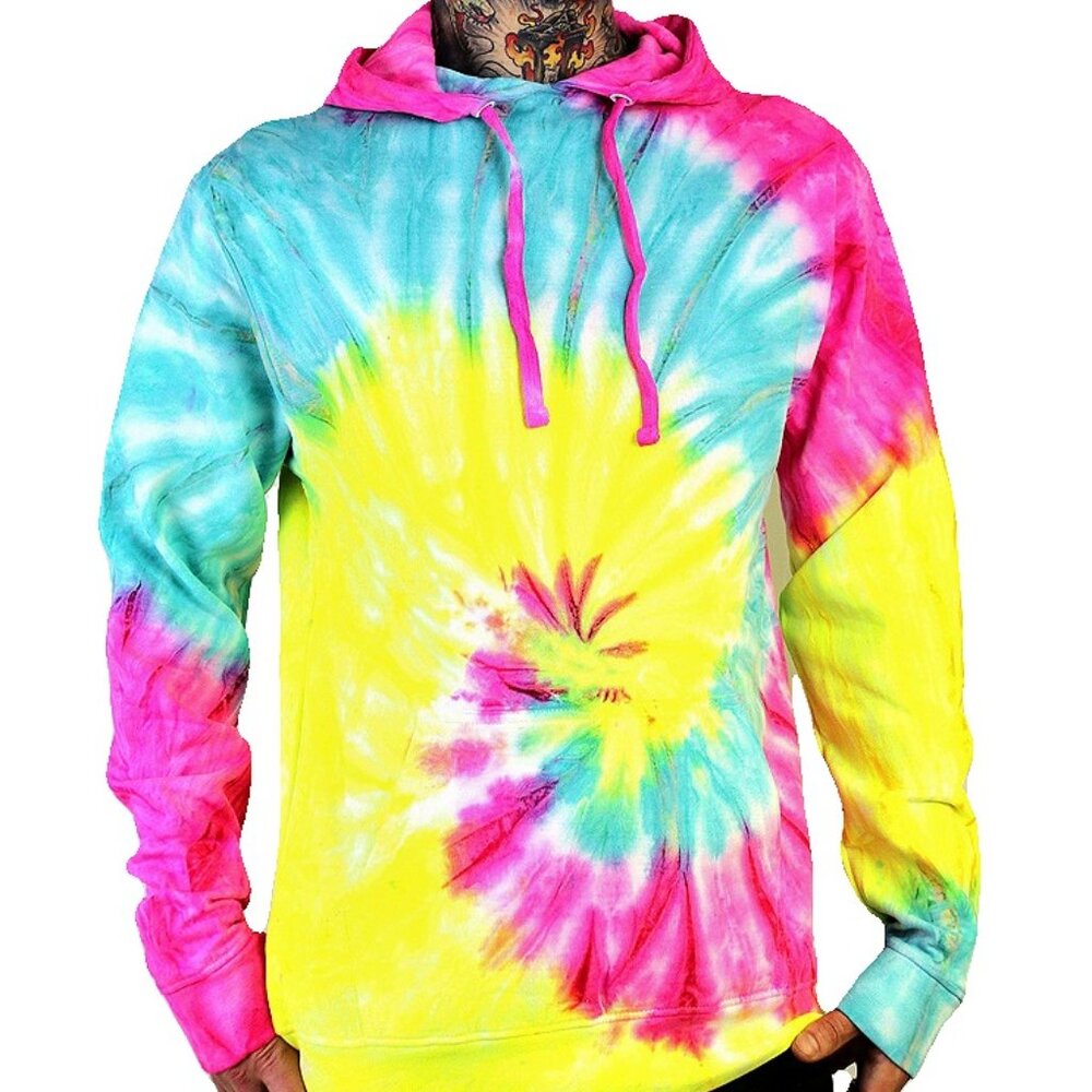 Unisex Tie Dye Rave Burning Man Festival Hoodie